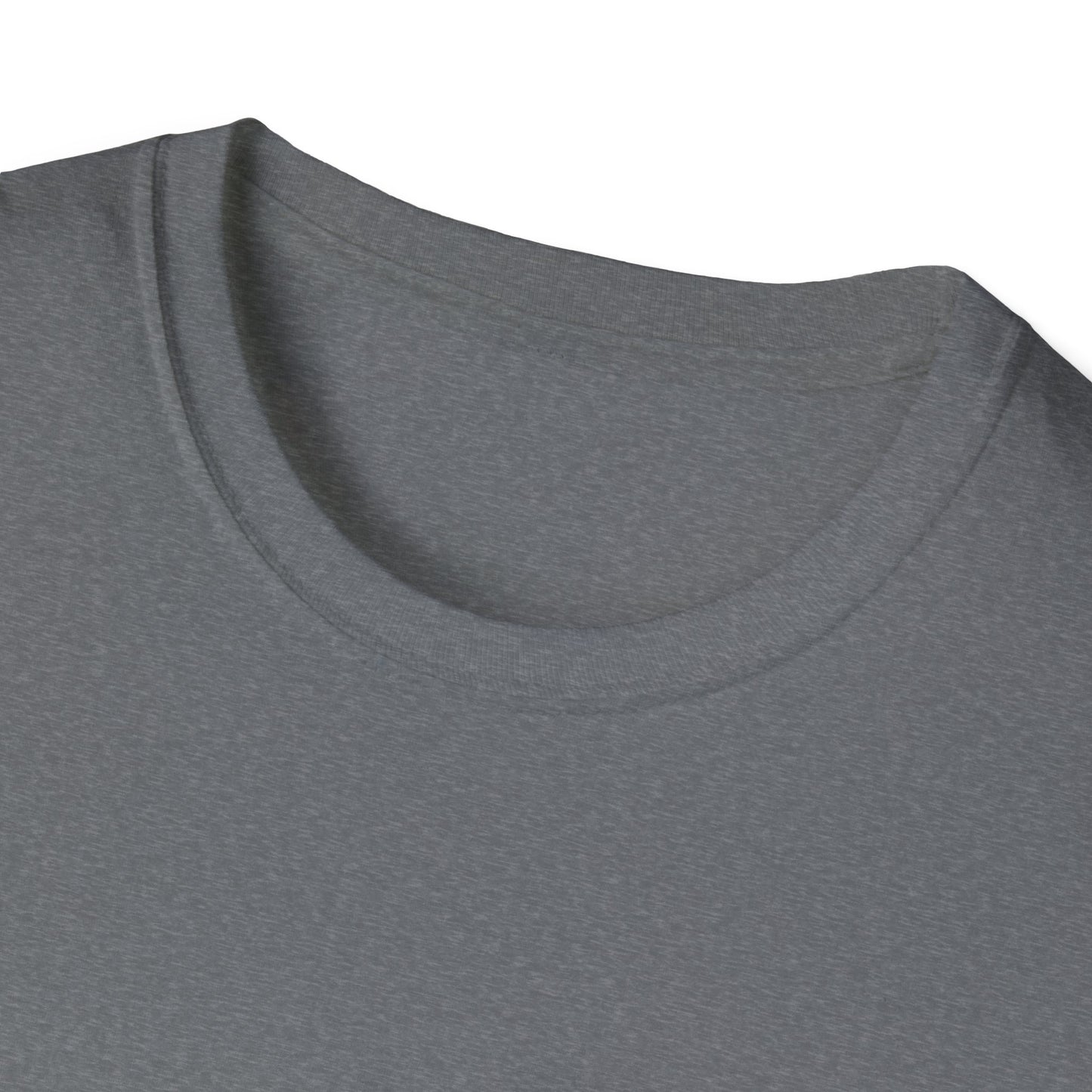 Funny Motivational Unisex Softstyle T-Shirt - "Powered by Mini Habits & Mild Panic"