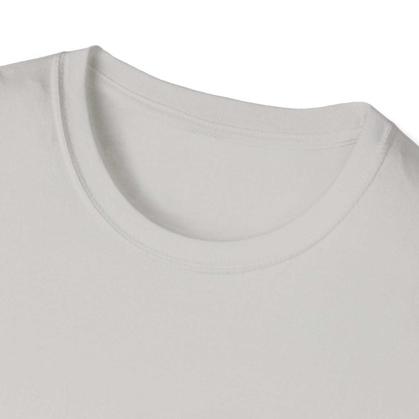 Funny Motivational Unisex Softstyle T-Shirt - "Powered by Mini Habits & Mild Panic"