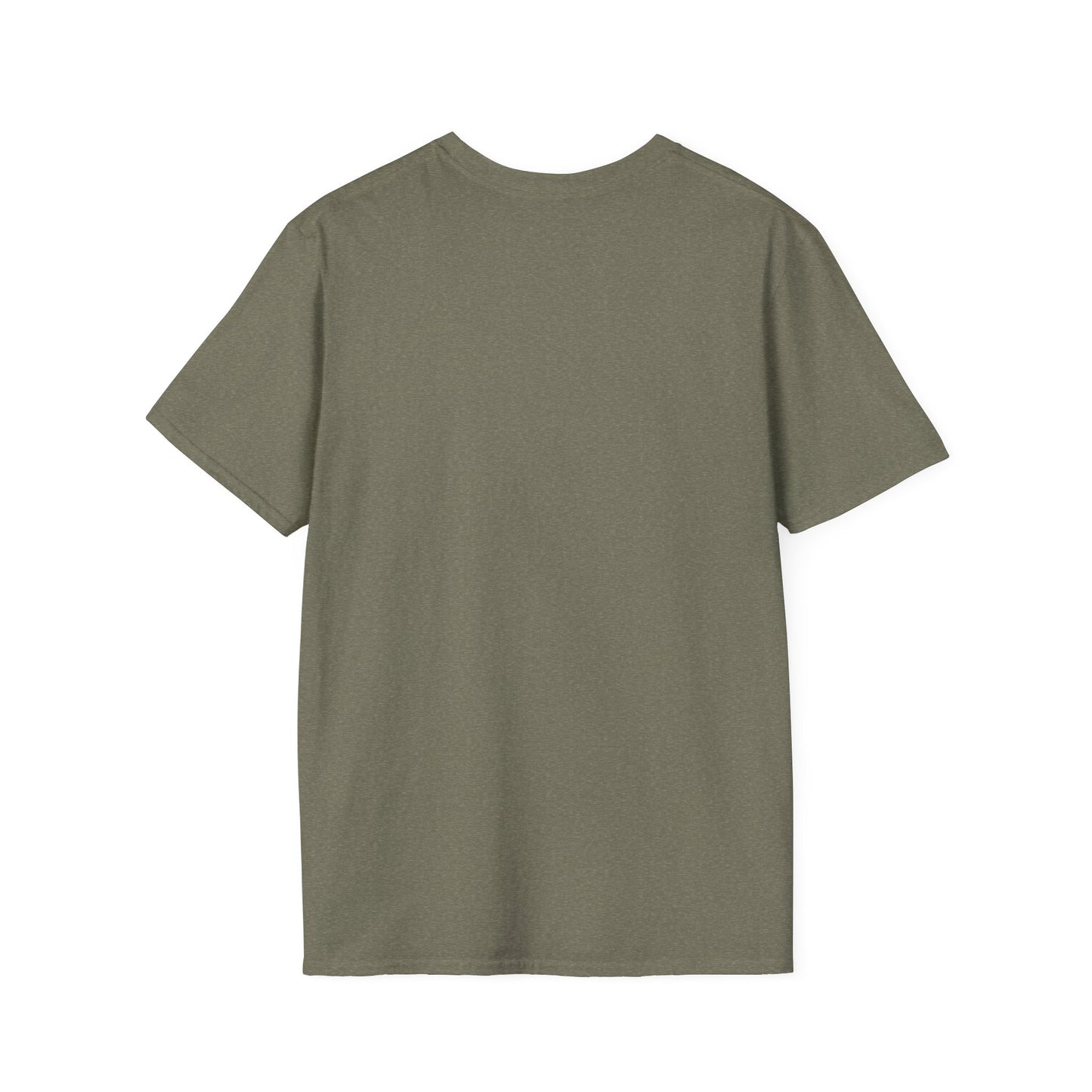 Funny Motivational Unisex Softstyle T-Shirt - "Powered by Mini Habits & Mild Panic"