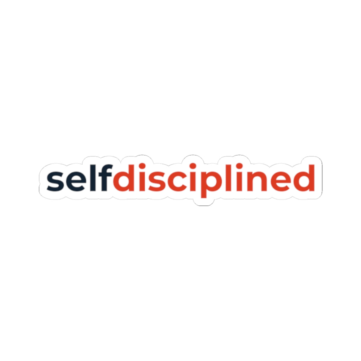 Stickers - Self-Disciplined Logotype Kiss-Cut Stickers