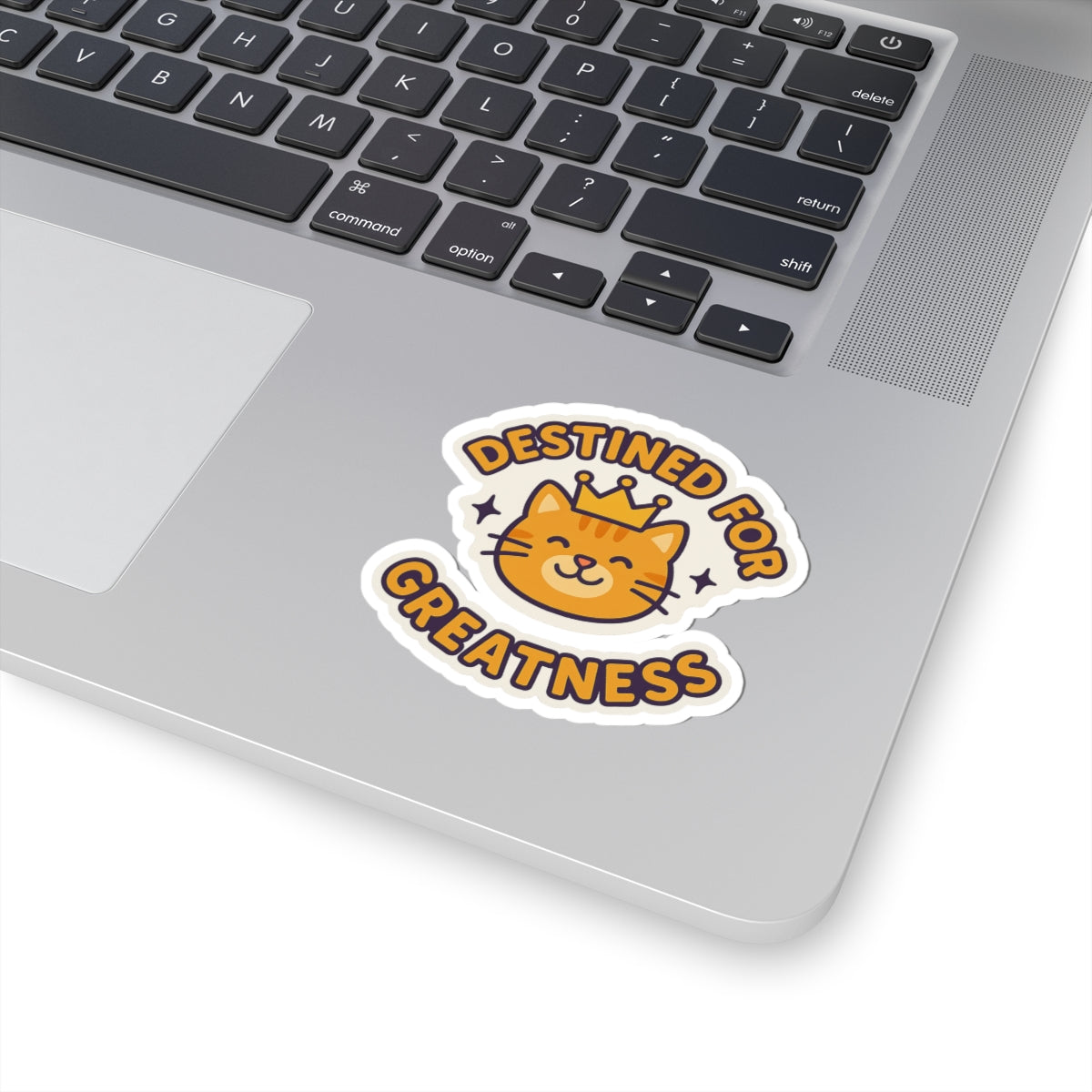 Destined for Greatness Cat Stickers - Cute Motivational Kiss-Cut Stickers for Cat Lovers