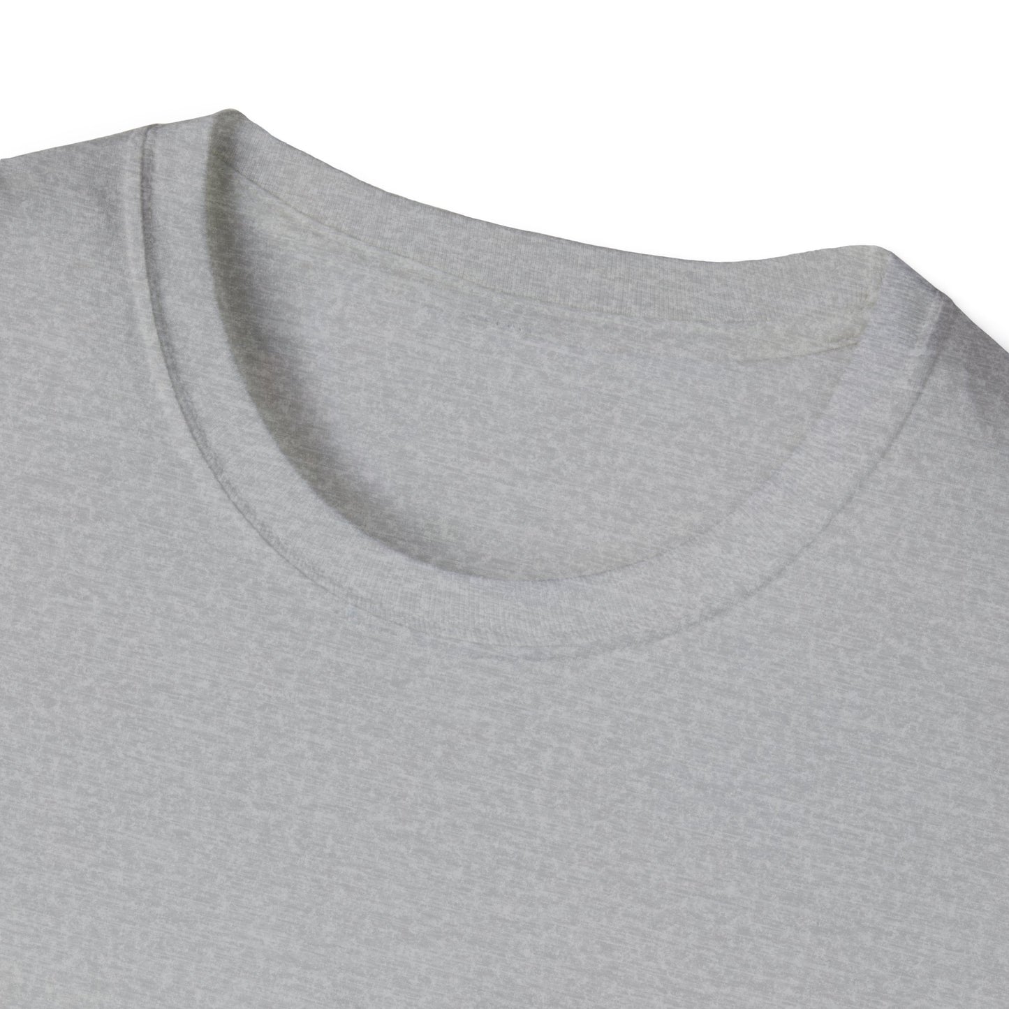 Funny Motivational Unisex Softstyle T-Shirt - "Powered by Mini Habits & Mild Panic"