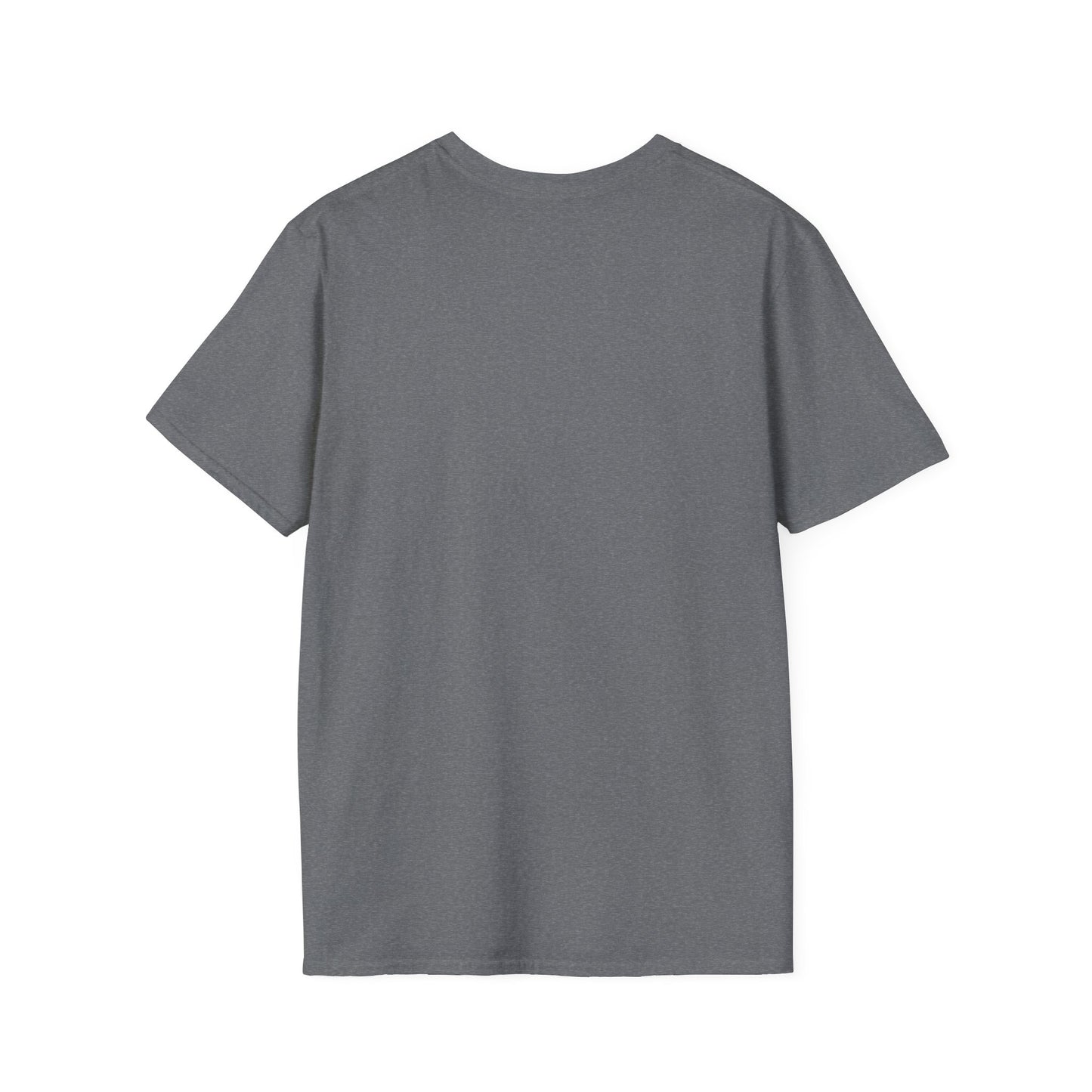 Funny Motivational Unisex Softstyle T-Shirt - "Powered by Mini Habits & Mild Panic"