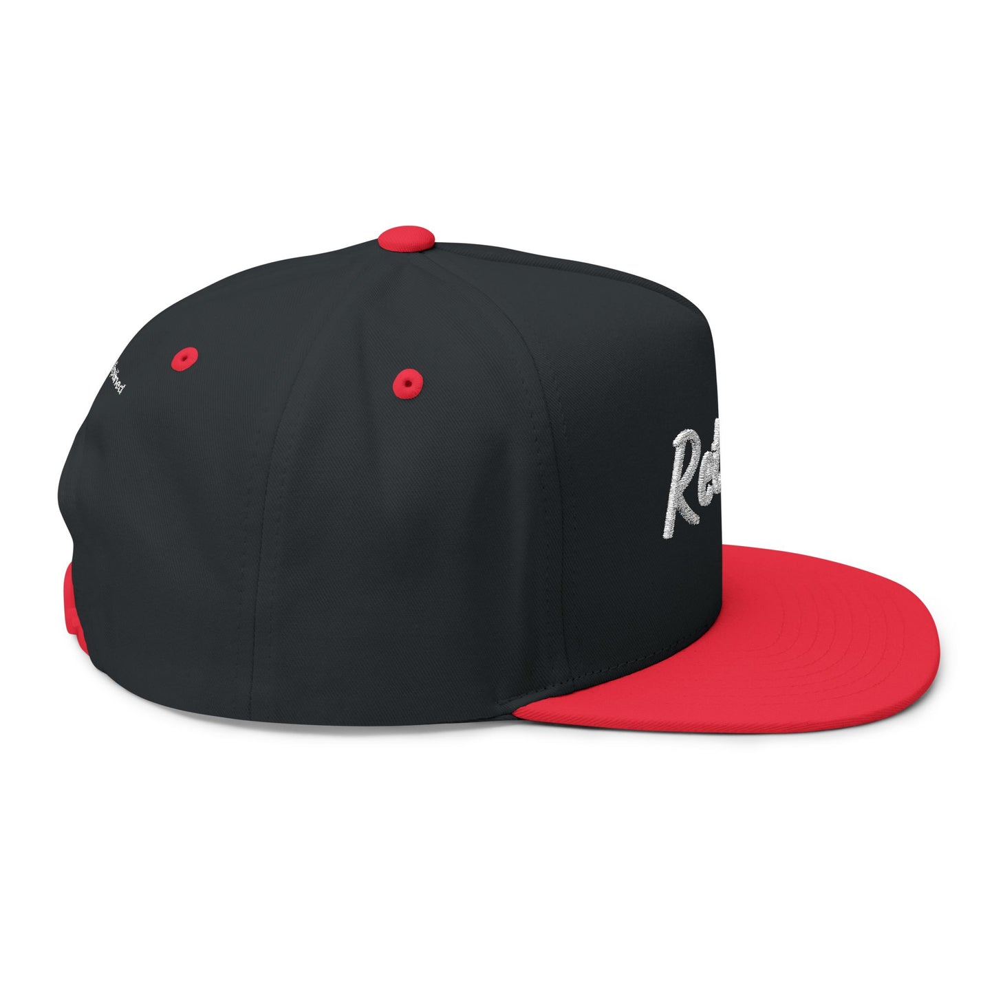 Return. — Embroidered Flat Bill Snapback