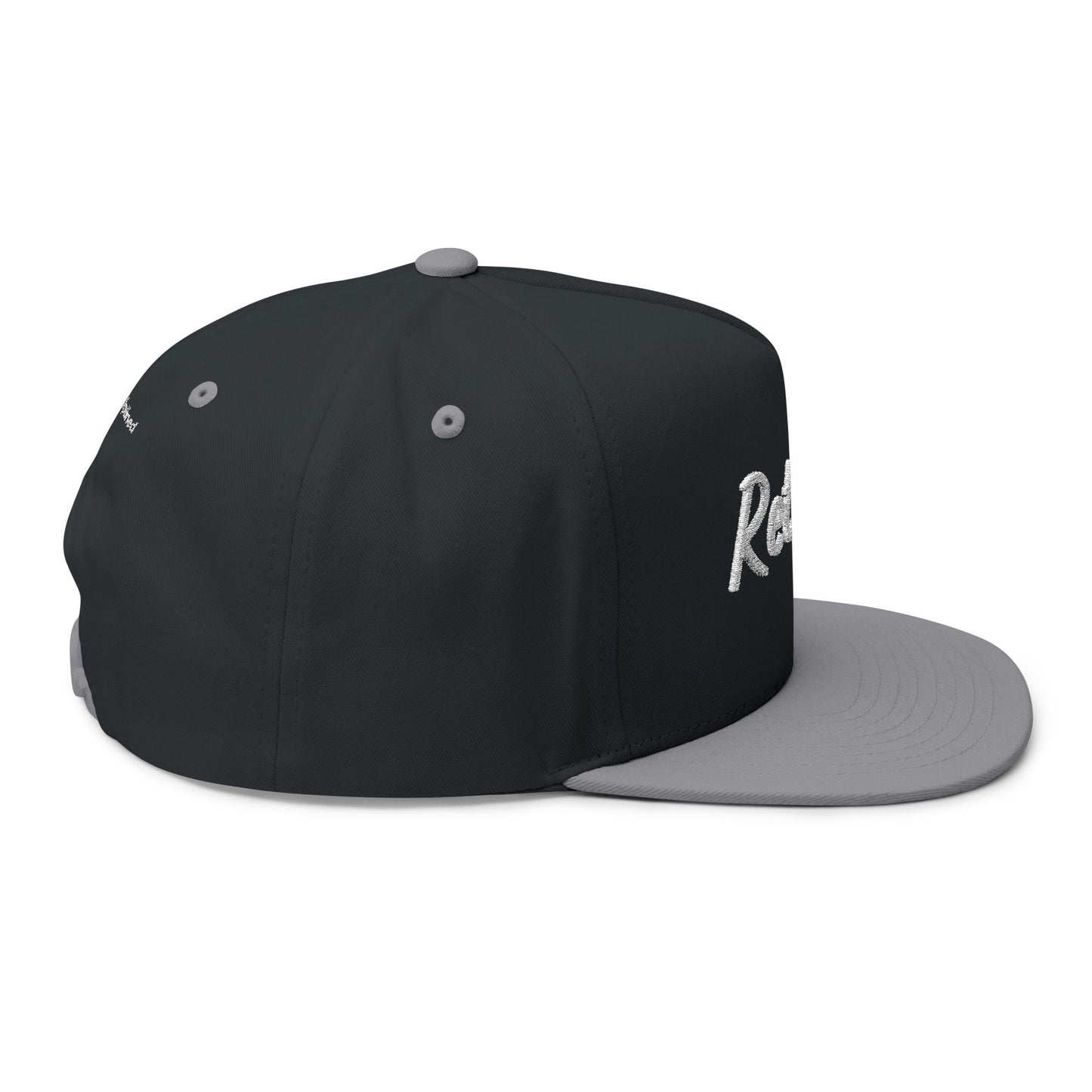 Return. — Embroidered Flat Bill Snapback