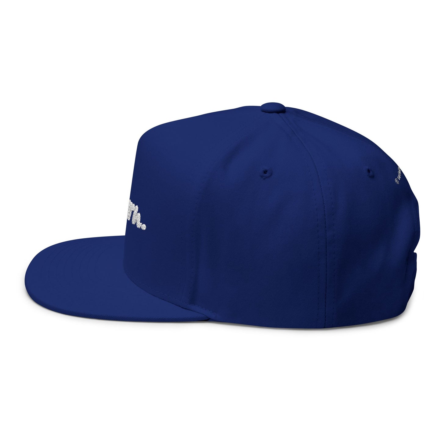 Return. — Embroidered Flat Bill Snapback
