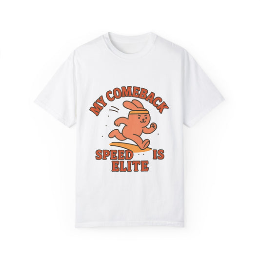 Retro Motivational T-Shirt - 'My Comeback Speed is Elite'