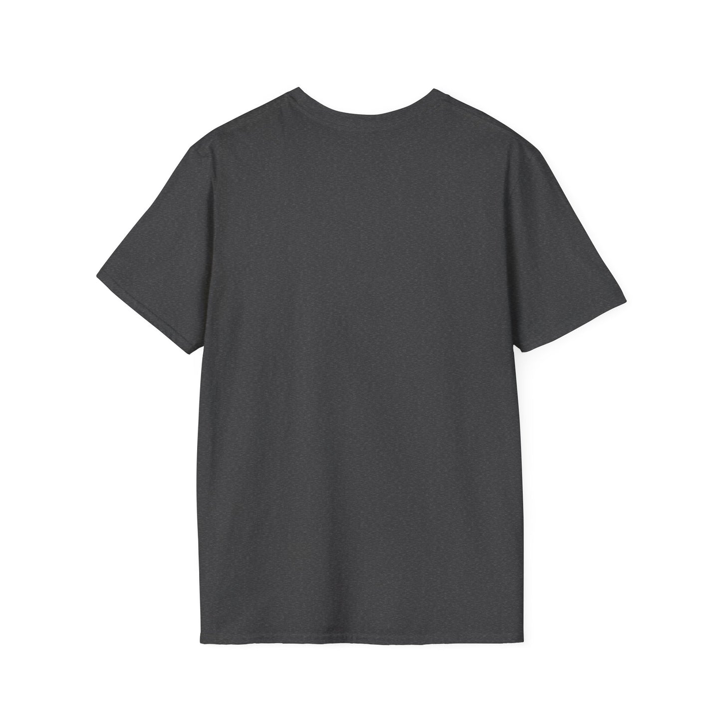 Funny Motivational Unisex Softstyle T-Shirt - "Powered by Mini Habits & Mild Panic"